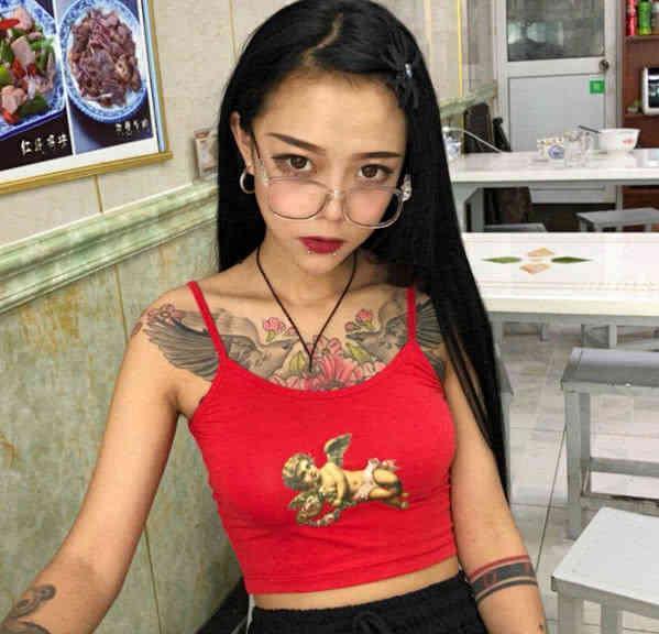 快手,顾茜茜,纹身,大哥,霸气