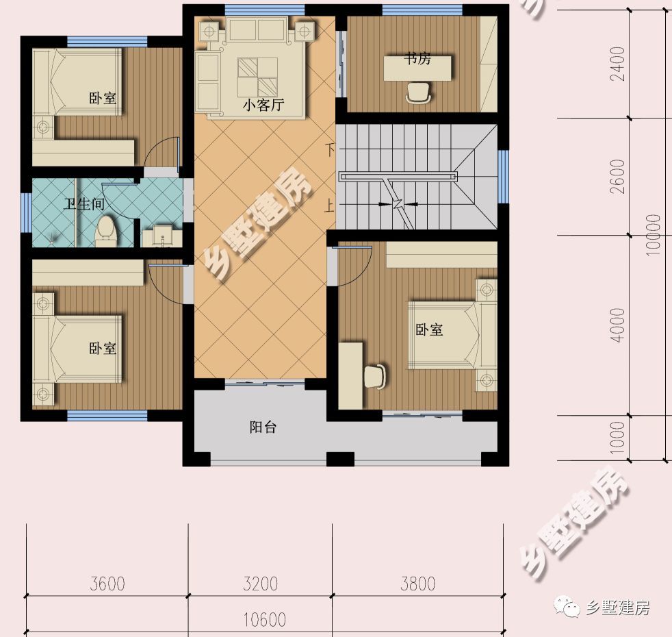 用优雅精致来编织理想中的家!这款10x10米农村别墅很不错!