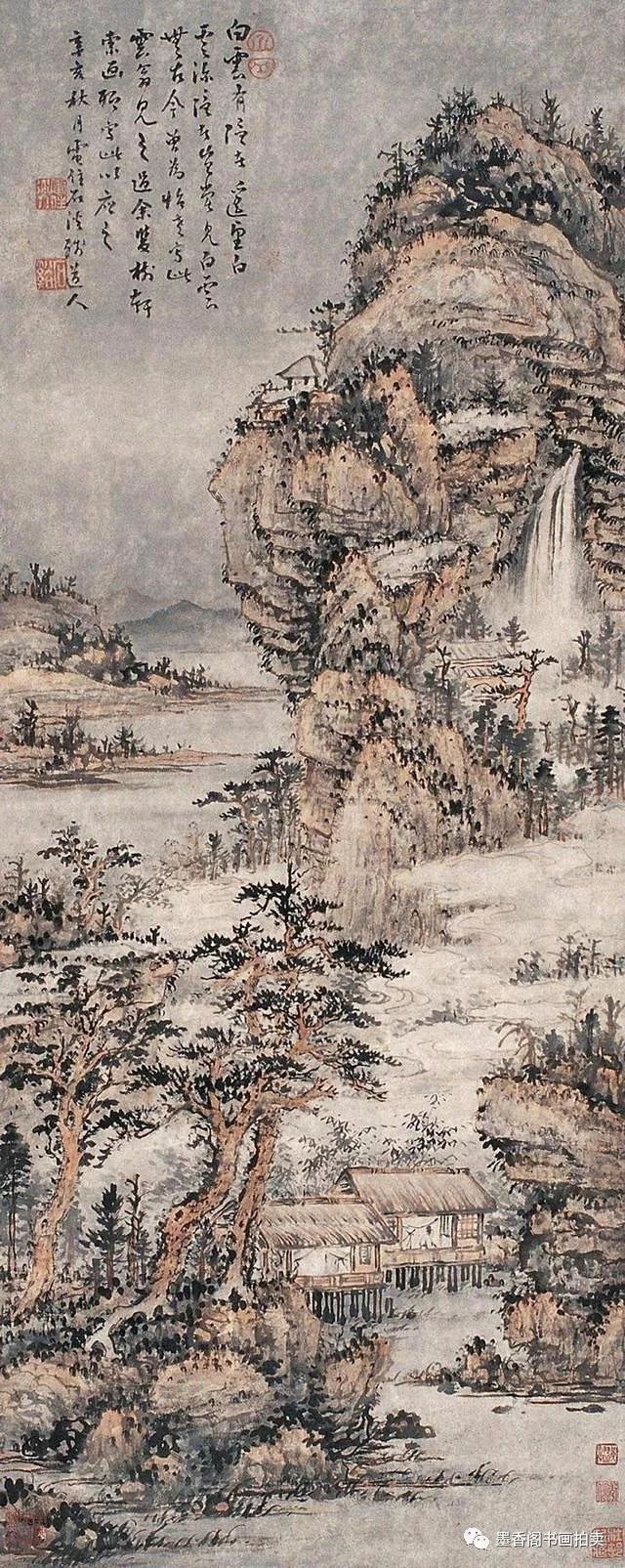 山水画,黄公望,郁茂,大报恩寺,南京,王蒙