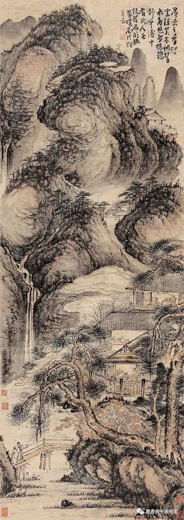 山水画,黄公望,郁茂,大报恩寺,南京,王蒙