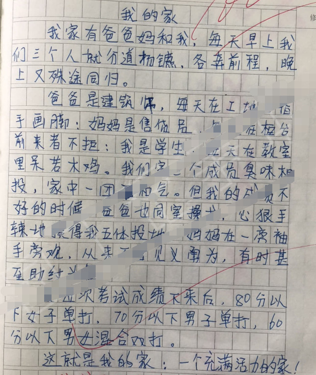 小学生作文100分 老师感慨写不出 实在是太有才了 看点快报