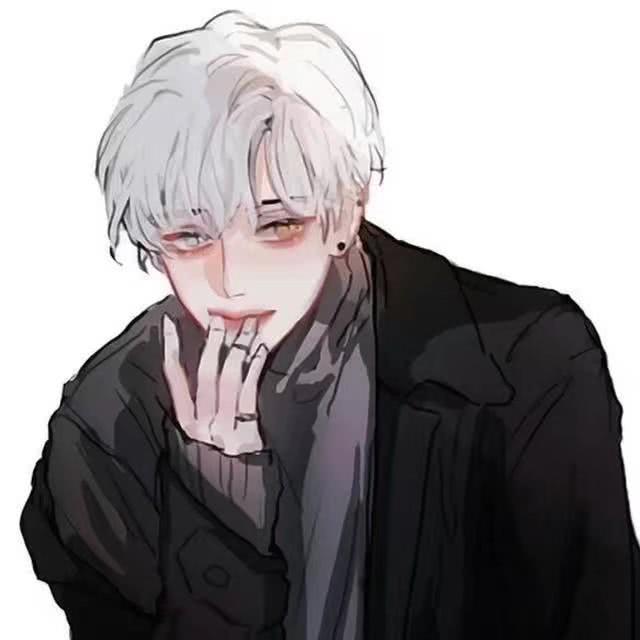 "暗黑系 唯美风"二次元男生头像:愿晚灯不灭,有人等你