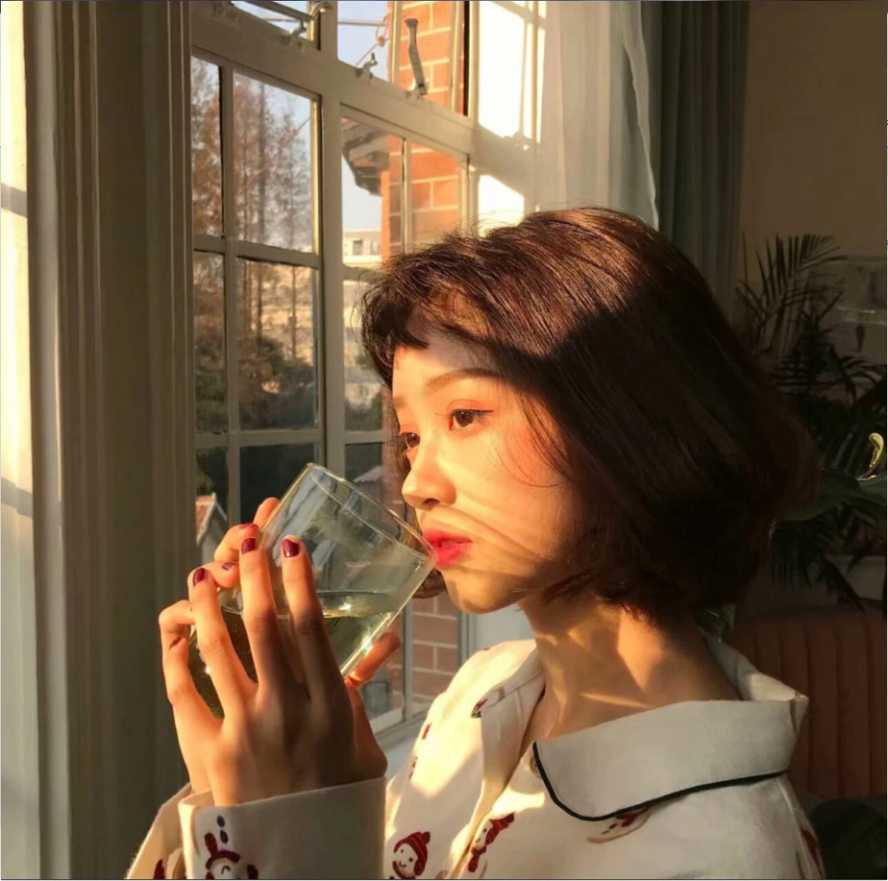 森女系,女生头像,喝酒吃茶
