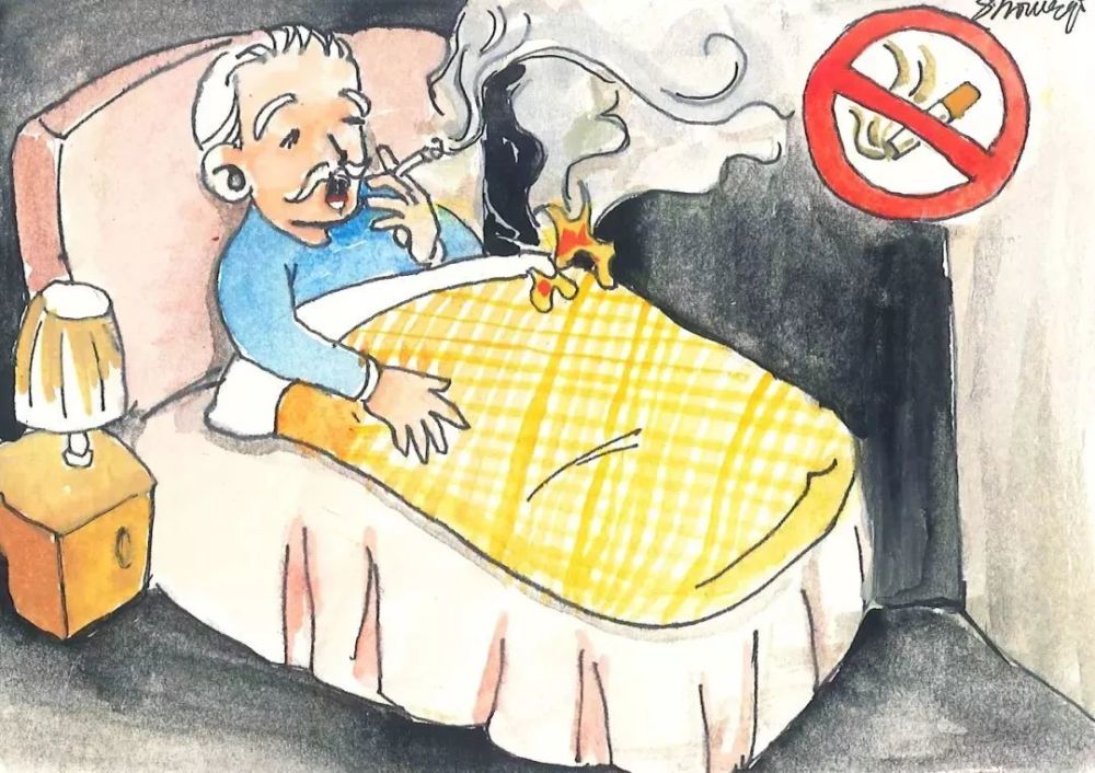 老人床上吸烟引发火灾 第一时间救人的居然不是消防员
