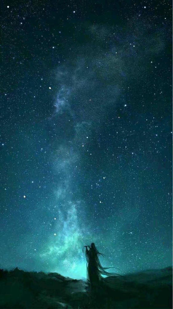 星空 绚烂夜 古风壁纸 点盏灯送给你 替我向流星许下美好愿望 看点快报