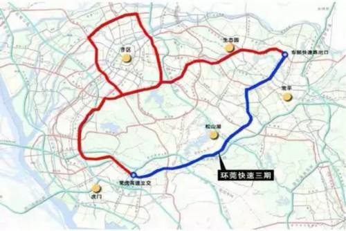 > 环莞高速二期或明年完工 长安到东莞大道仅需20分钟