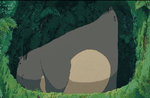 看着睡梦中的龙猫,伸出小手好奇地摸摸它湿漉漉的鼻子,完全没在怕的.