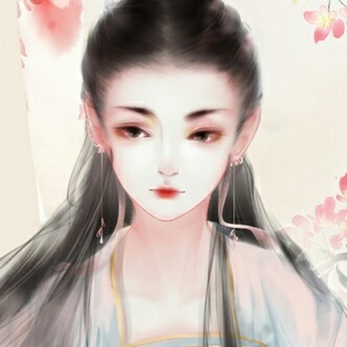 淡雅·古风·女生头像:"两斤桃花酿做酒,万杯不及你温柔"