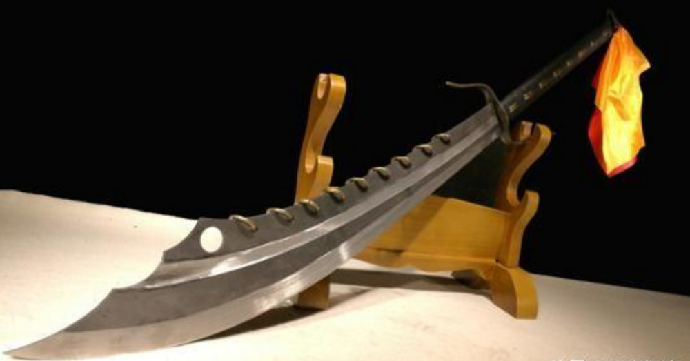 中国古代冷兵器,大刀上为什么要安装铁环,更利于握刀人