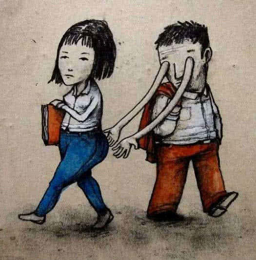赤裸裸的人性图,街头猥琐男,被忽略的真爱,有情人别再