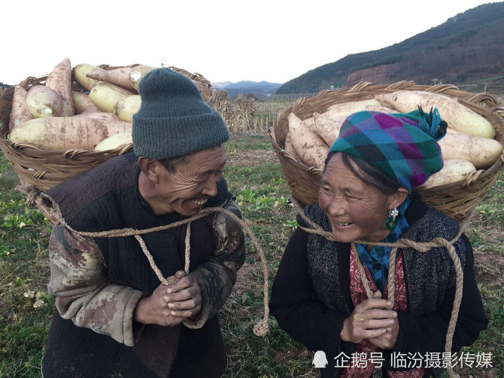 这里缺少农机,可能是山区不适应,                    物都是背.