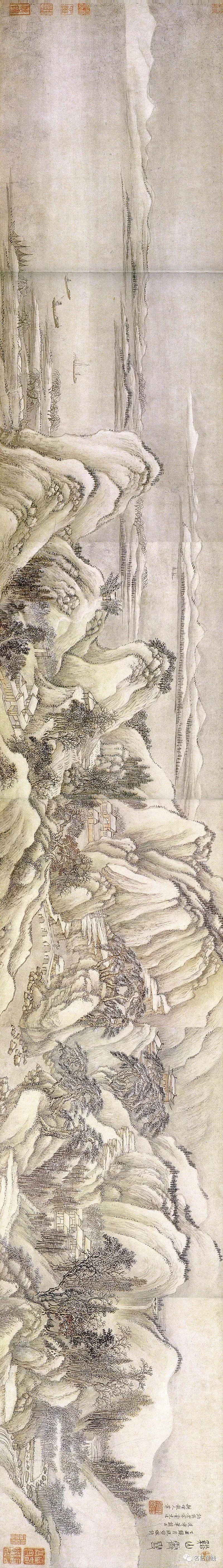 清 王翚《溪山霁雪图卷》南京博物院