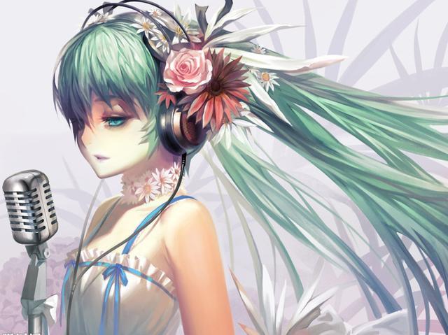 动漫美图欣赏:初音未来,最初的声音,无限的未来,真梦幻啊!