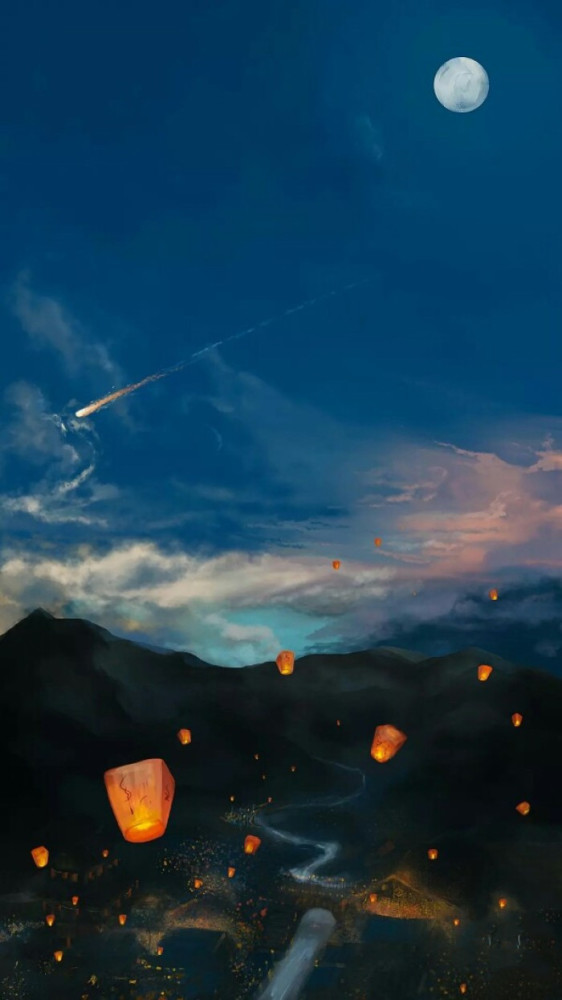 唯美·古风·壁纸:你眼里的星辰大海,是我从未见过的皓月明空