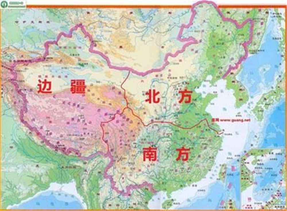 秦岭,中国,南方,北方