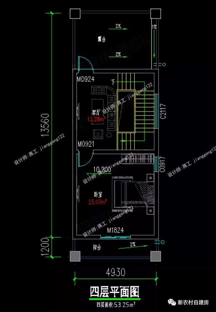 宽5米地基狭长的房子怎么设计,2款案例告诉你,小面积别墅也很有气场