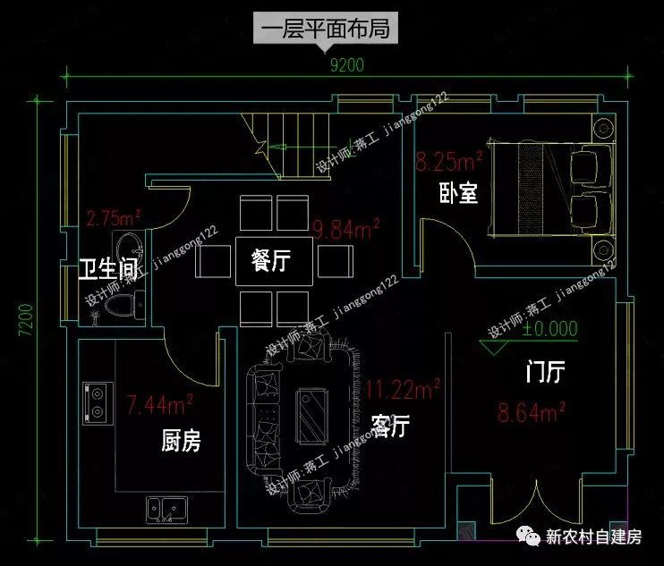 70平的农村小户型别墅,有人喜欢第1款,有人喜欢第5款