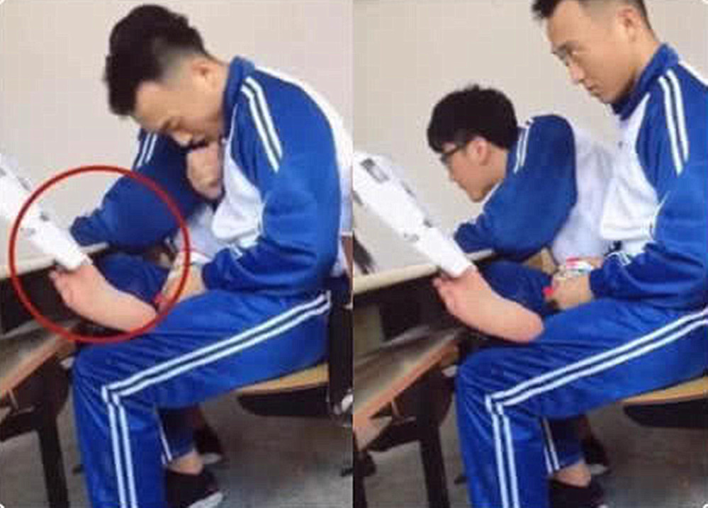 上课赤脚真的不算啥,但是赤脚为了吃零食的,你可能还真没见过!