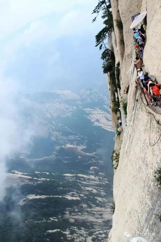 这里是华山西峰观光大索道!