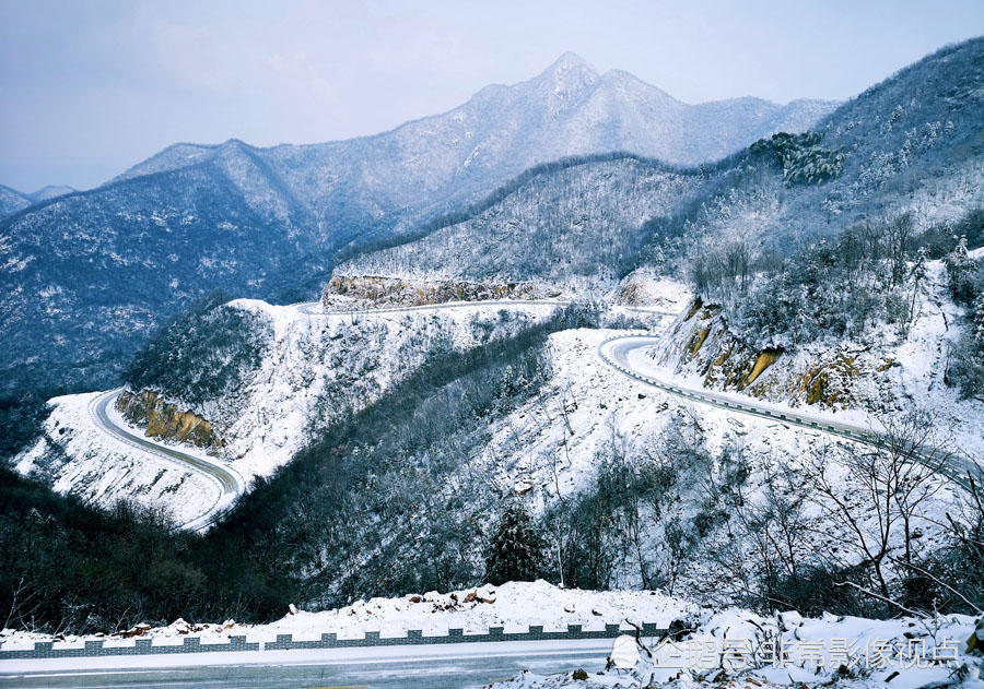 2018年12月28日,大别山区安徽省金寨县油坊店乡雪后美景.