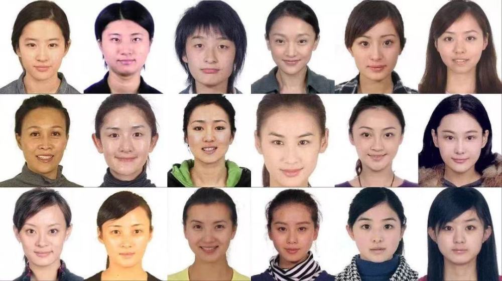 爆料:女明星的素颜证件照!你能认出几个?怀疑她们换过