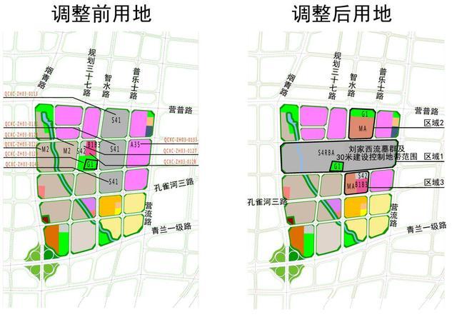 最新,即墨汽车城规划调整了公园绿地等内容