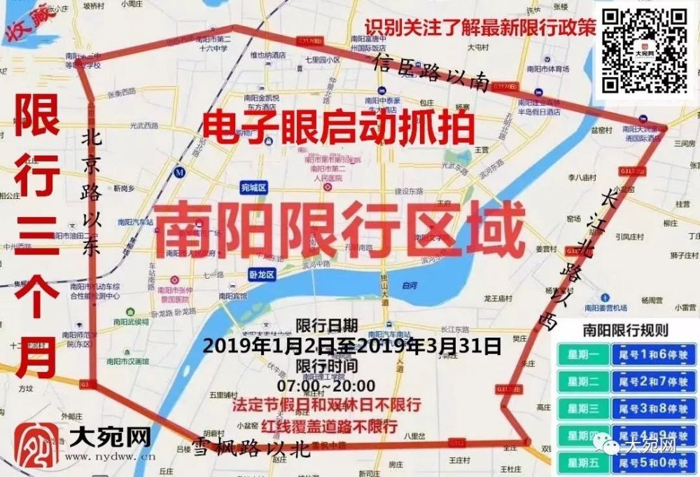 2019年南阳继续限行3个月,请相互转告!