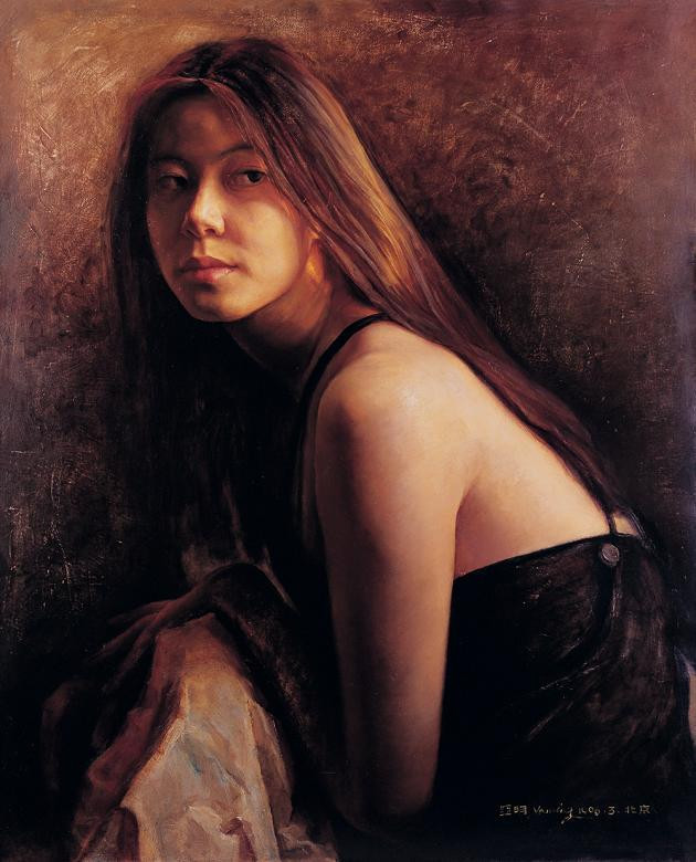 油画艺术中的色彩表现,世界名画欣赏,写实人体油画里的绝代佳人