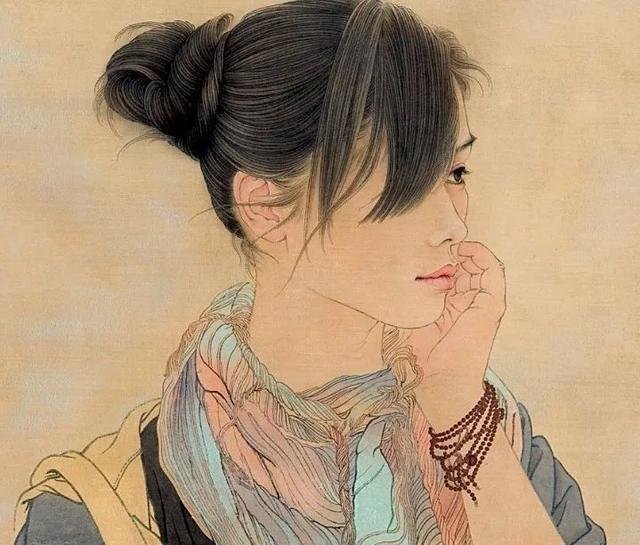 何家英的美女高徒任乘鋈,不仅画美,她的人更美!