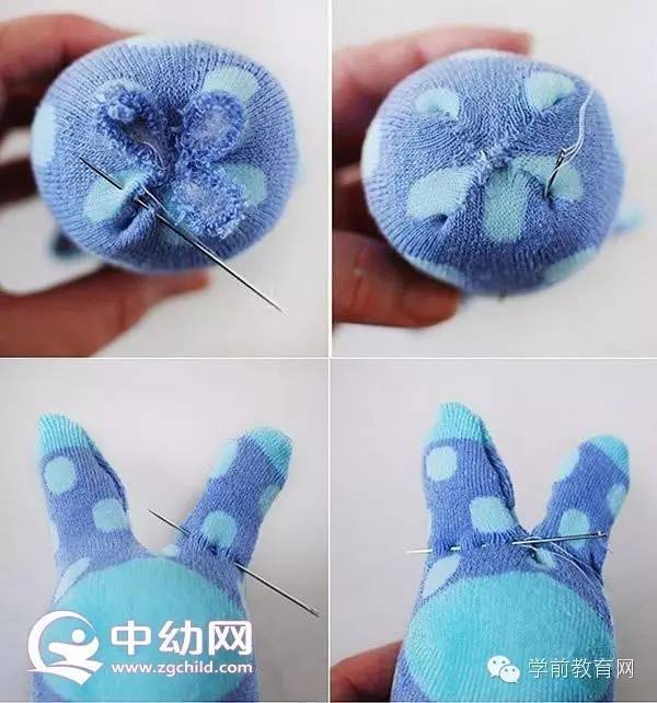 创意手工:可爱小老鼠手工制作 只要一只袜子!