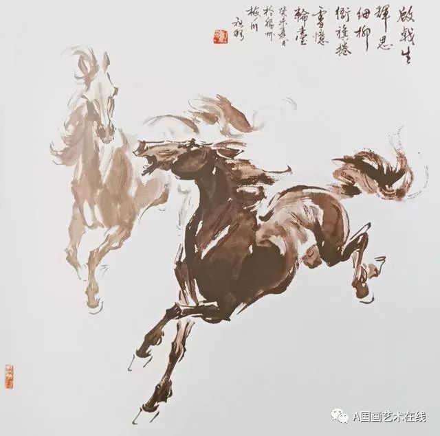 千姿百态画骏马"国画教程"