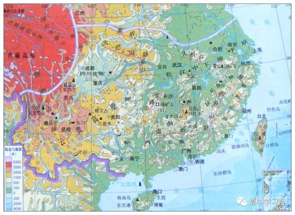 高中地理最常用地图打包总汇