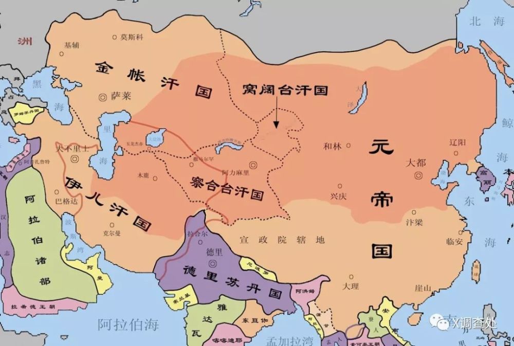厘清元朝与蒙古四大汗国的关系