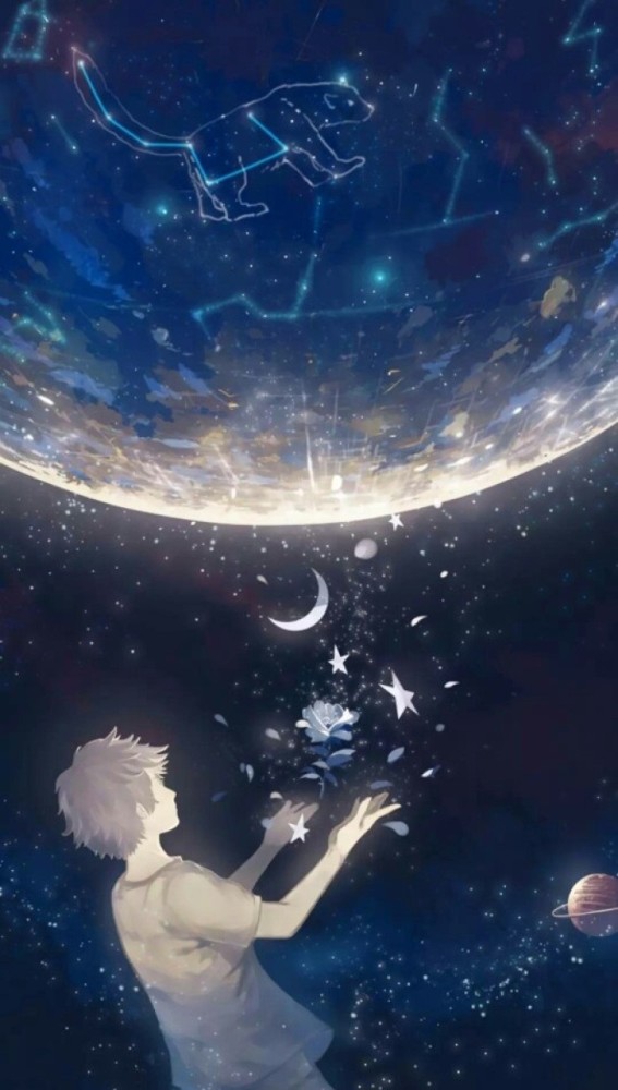 浩瀚星空·暗黑系·少女心壁纸:"那年夏天,最灿烂的星空"