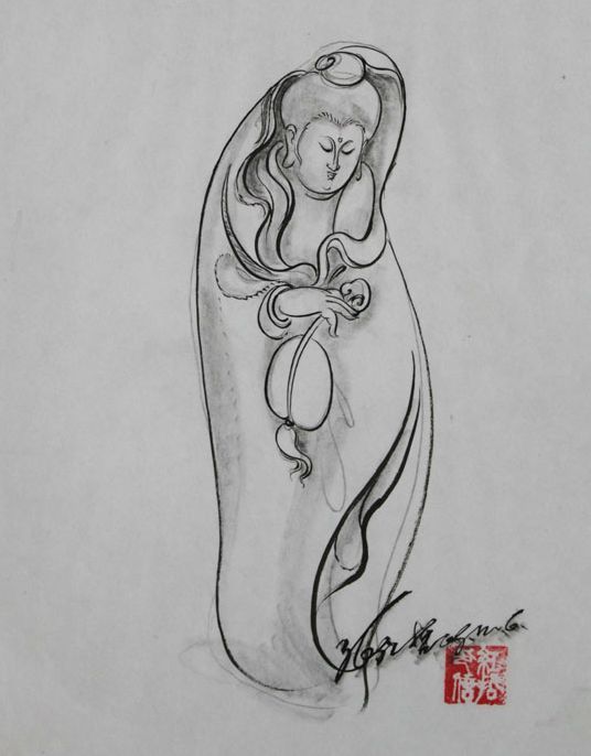 玉雕大师张红哲的手绘画稿欣赏