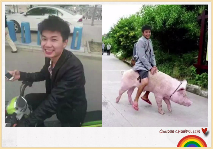 爆笑"大神"p图:小哥哥化身骑猪小弟,网友:二师兄可好?