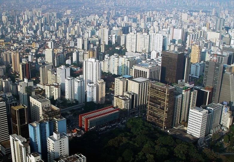 巴西圣保罗,南美洲最大城市,圣保罗城市风景,高楼城市圣保罗,圣保罗