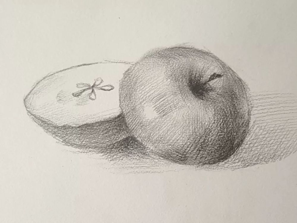 素描画一个苹果,这样理解才简单,正确,拿起笔画起来吧