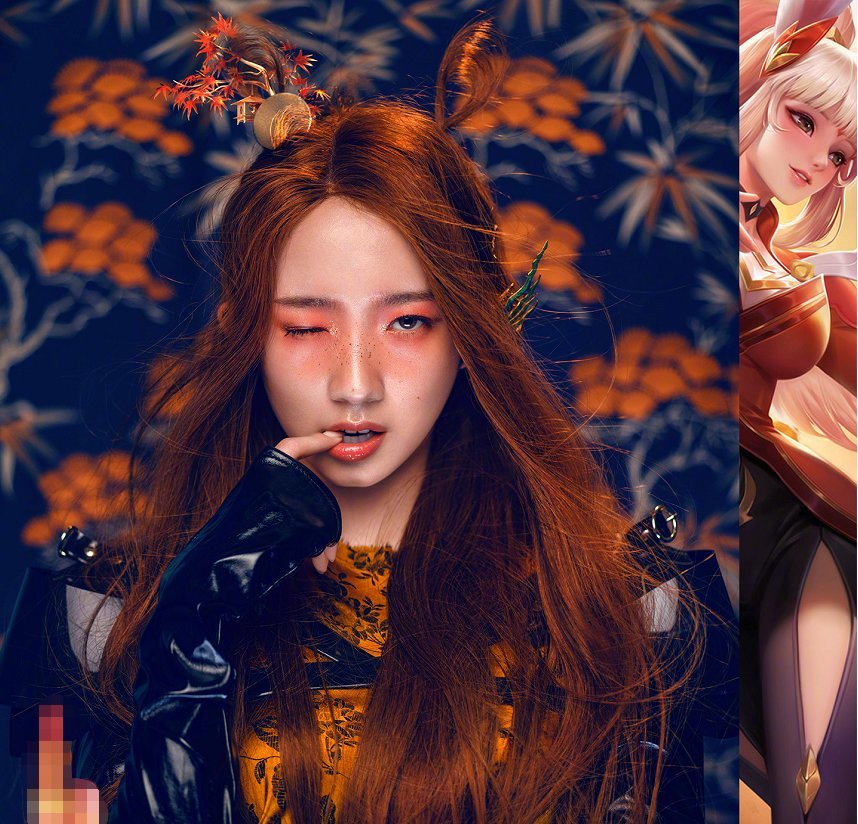 神级还原:火箭少女cos王者荣耀,打破次元把游戏人物拉
