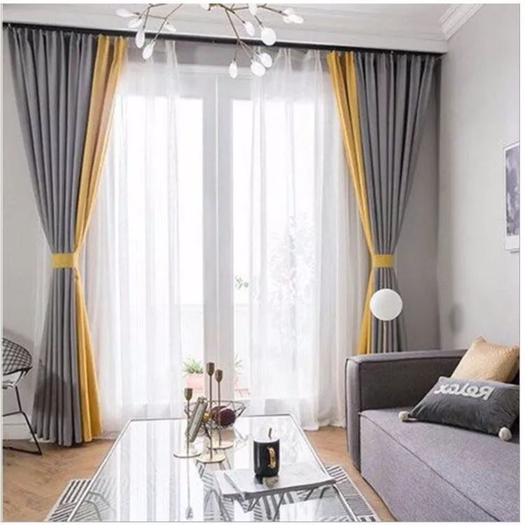 20组纯色拼接窗帘赏析,哪一款最适合你的家!
