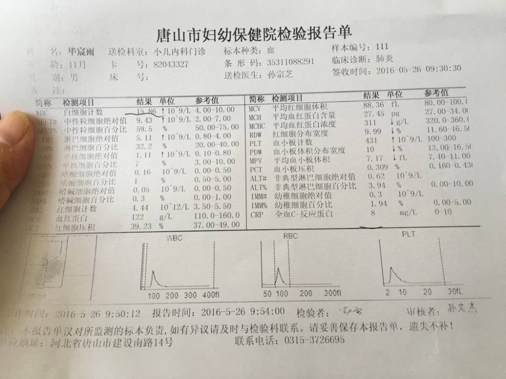 办理完住院的手续,就开始验这验那的了