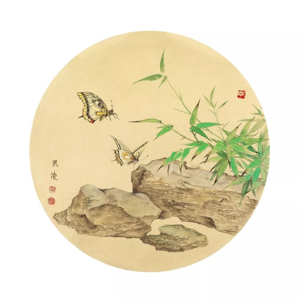 孔淩工笔花鸟作品欣赏