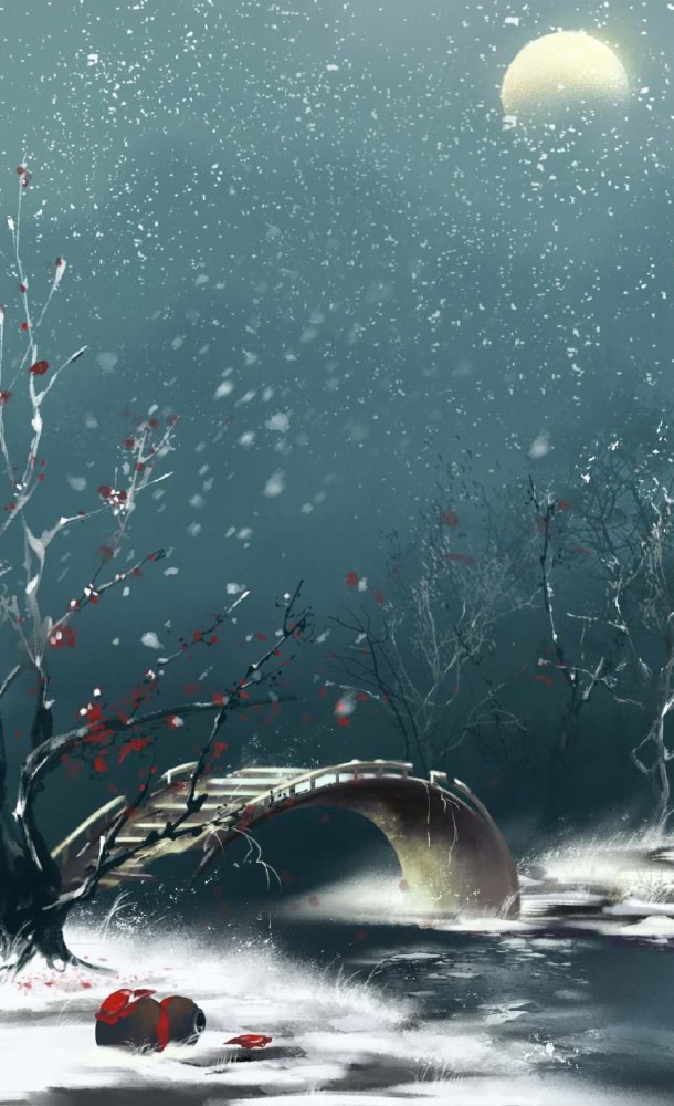 夜笙落·花寒弦·古风壁纸:"短亭短,红尘辗,你把萧再叹"