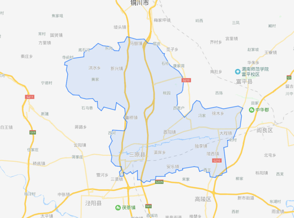 陕西省三原县,因西南北三方有三原得名,全国文化先进县