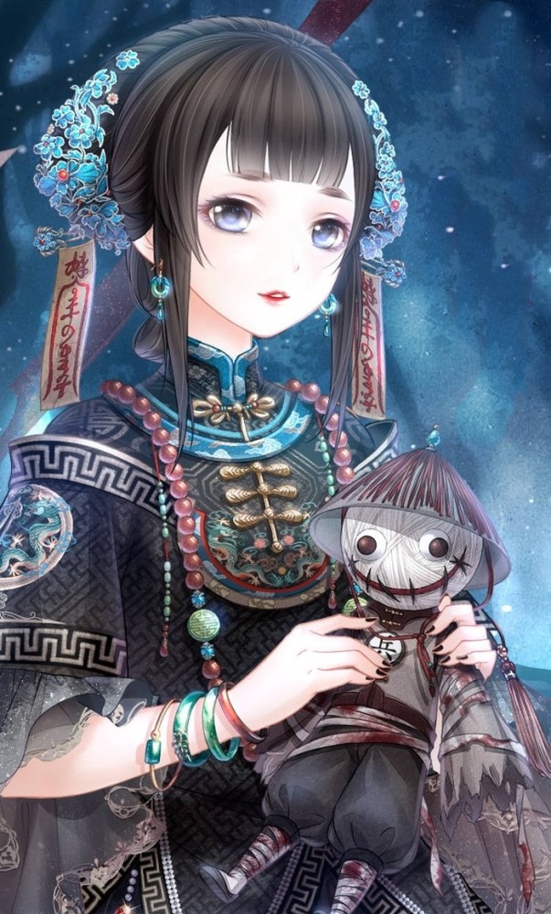 唯美,古风,二次元,暖暖,插画