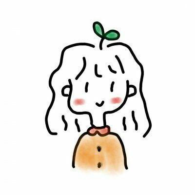 ins·简笔画·女头:不是所有感情都有结果,能遇见已经