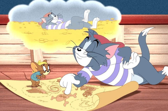 猫和老鼠背景图:有温情地打情骂俏,也有辛苦的相濡以沫!