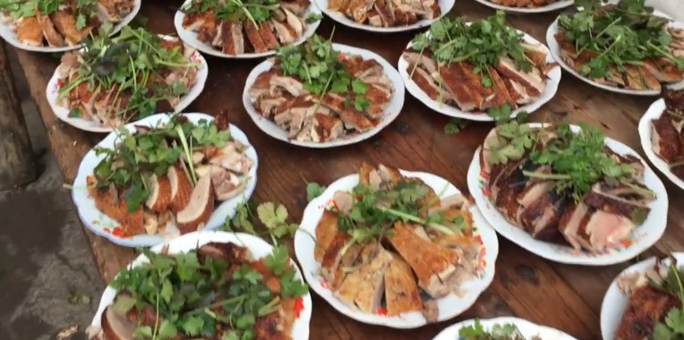 婚宴,饺子,荤菜,盘盘,清蒸