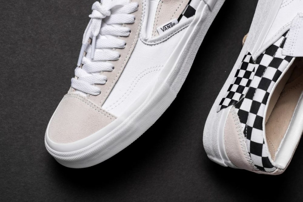 一双纯白 slip-on cap,近赏 vans 经典解构