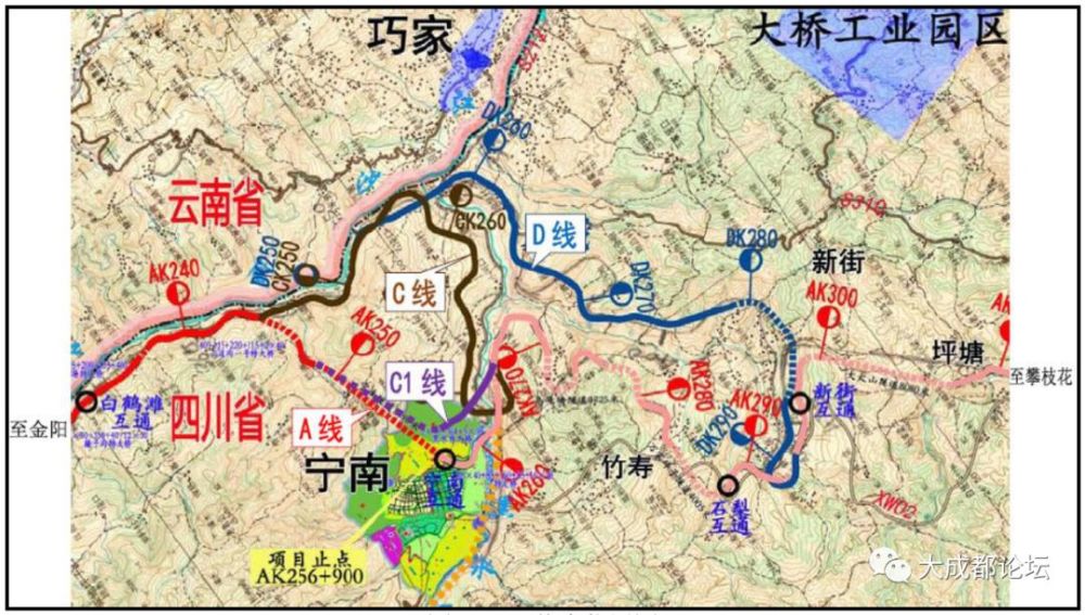 g4216 线宜攀高速金阳至宁南段详细路线